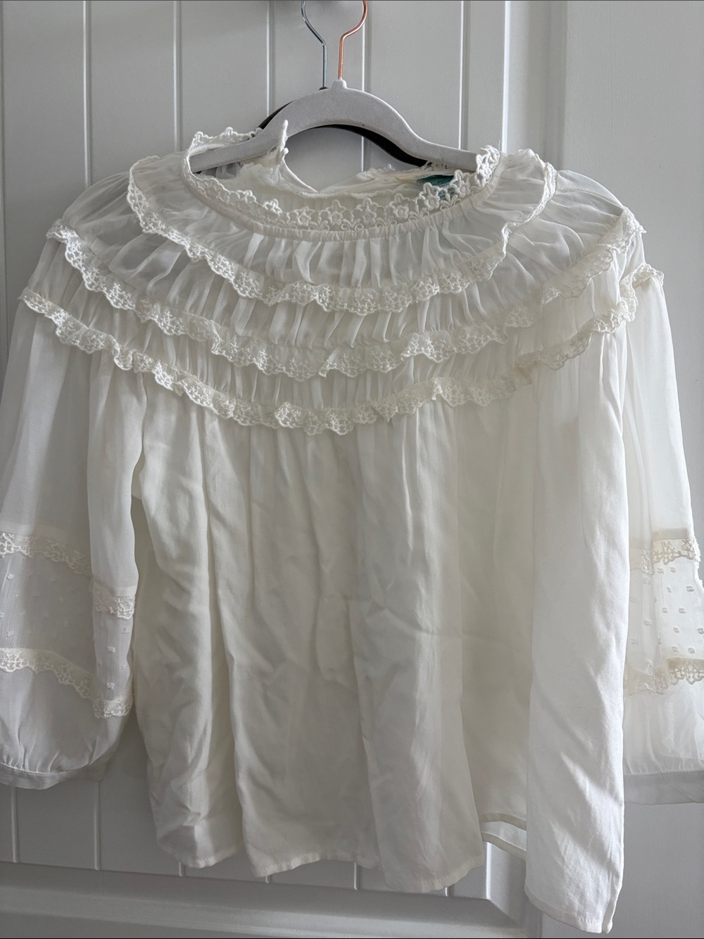 SUNDANCE: Victorian Blouse xs